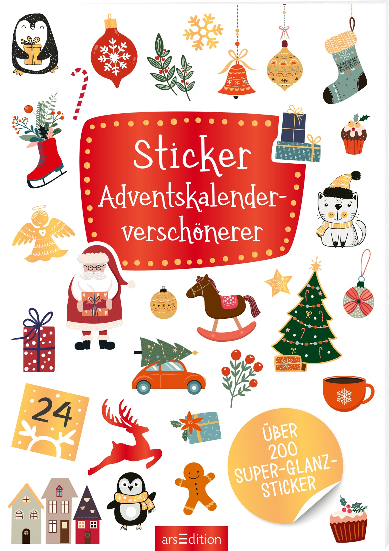 Ars edition Adventskalender – 14,8 × 21 cm – Sticker