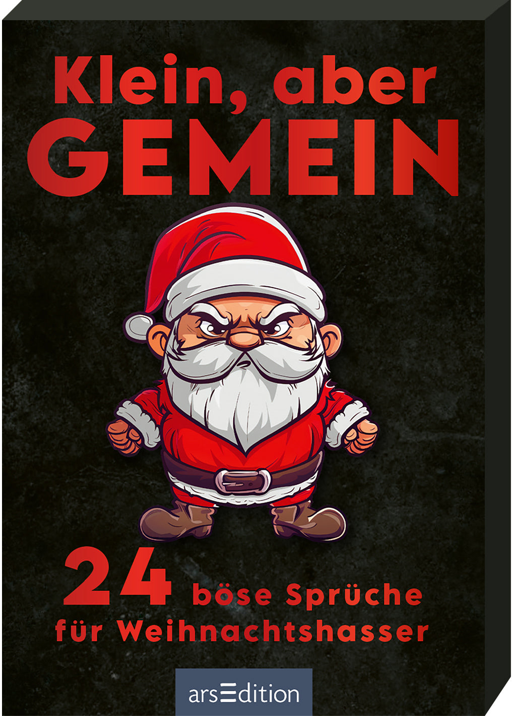 Ars edition Böse Sprüche – Adventskalender – 7,5 × 10,5 cm – 24 Karten