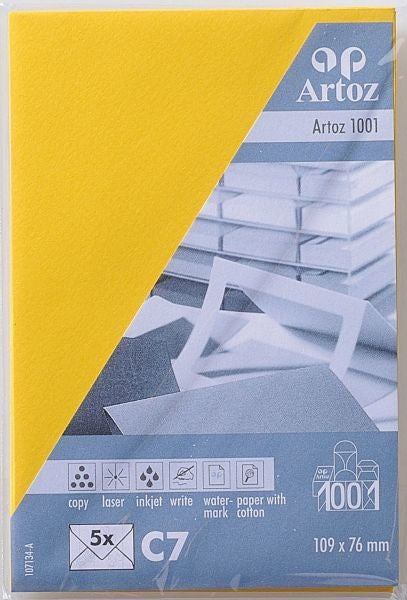 Artoz Couvert C7, sonnengelb, 100 g/m² – 5 Stk.