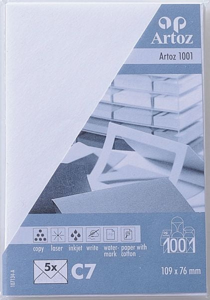Artoz Couvert C7, blütenweiss, 100 g/m² – 5 Stk.