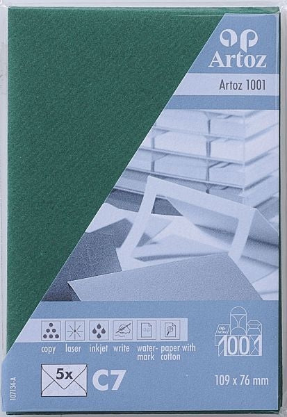 Artoz Couvert C7, ohne Fenster, Racinggrün, 100 g/m² – 5 Stk.