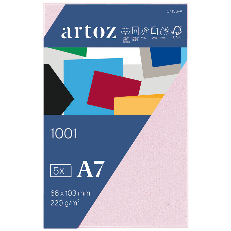 Artoz 1001 Visitenkarten – 103 × 66 mm, 220 g/m², Kirschblüte, 5 Karten