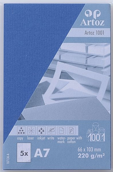 Artoz Visitenkarten – 73 × 105 mm, 220 g/m², royal