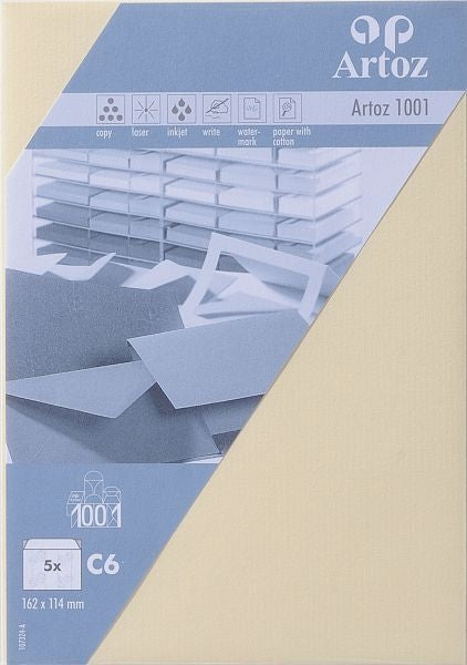 Artoz Couvert C6, grau, 100 g/m² – 100 Stk.