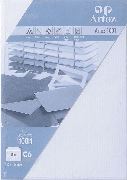 Artoz Couvert C6, weiss, 100 g/m² – 5 Stk.
