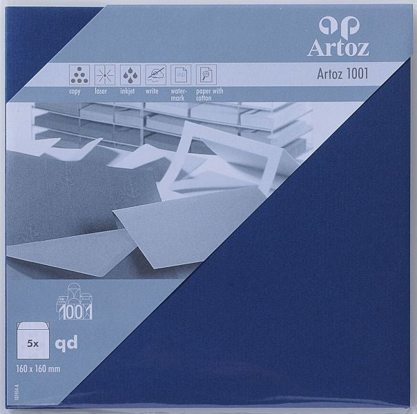 Artoz Couvert 160 × 160 mm, ohne Fenster, dunkelblau, 100 g/m²