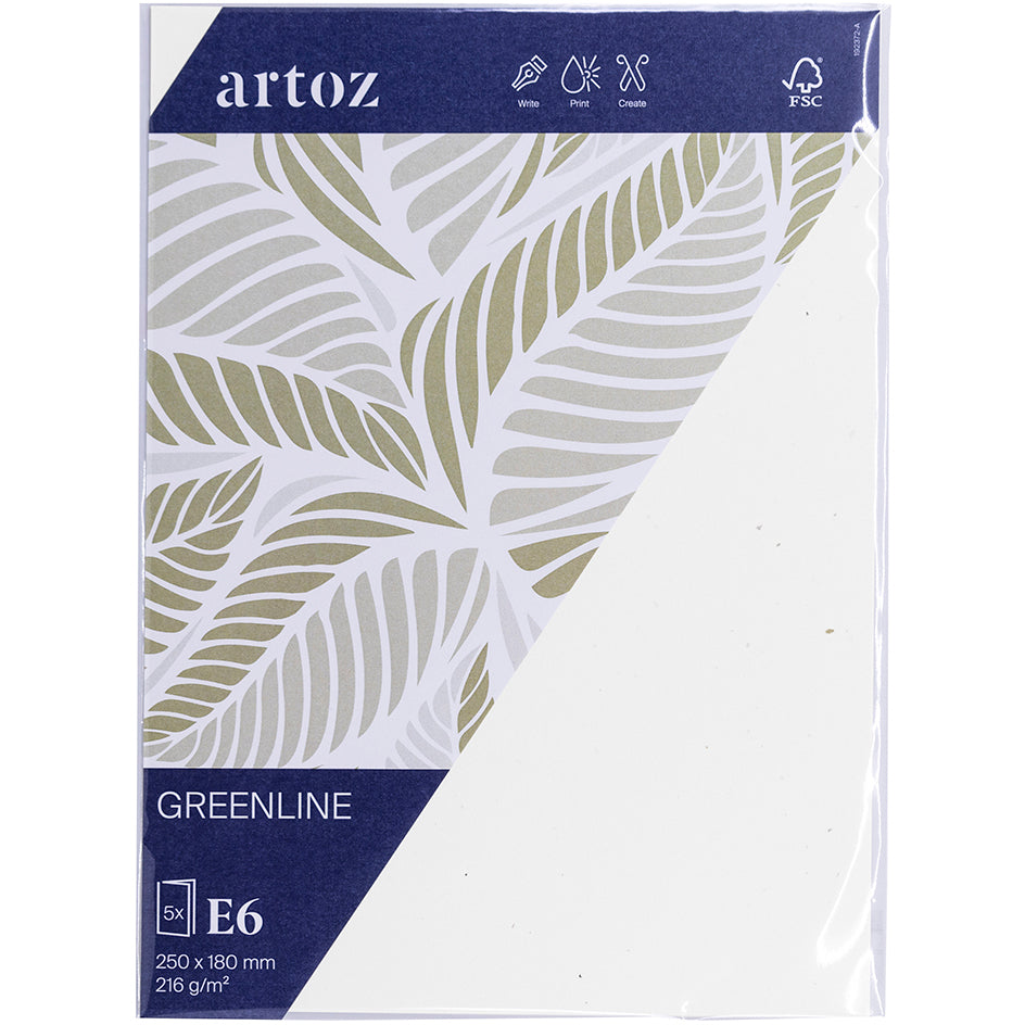 Artoz Klappkarten-Set – 170 × 240 mm, Karton 215 g/m², Birke – 5 Stk