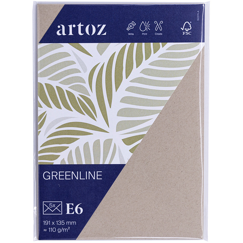 Artoz Couvert 125 × 180 mm, desert, 120 g/m² – 5 Stk.