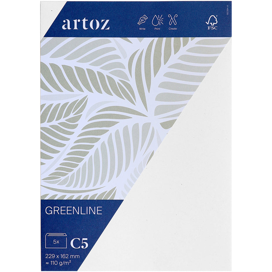 Artoz Couvert C5, Birke, 120 g/m², Greenline – 5 Stk.