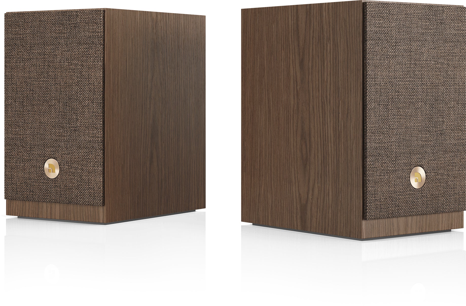 Audio Pro A28 W – Aktivlautsprecher (Paar) – Multiroom, AirPlay 2/Google Cast, optischer Eingang, Walnuss