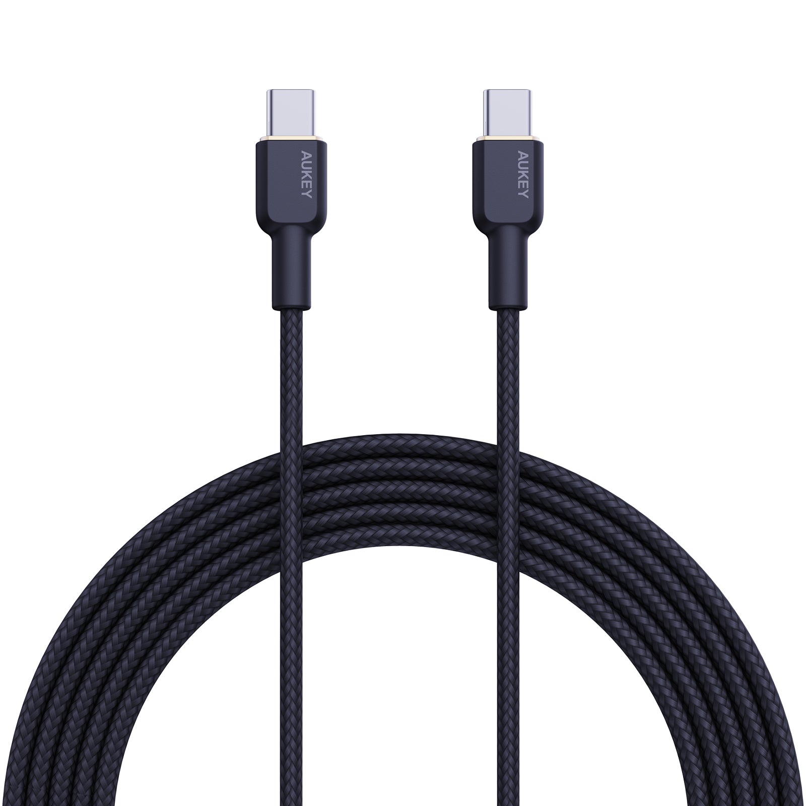 AUKEY USB-C auf USB-C Kabel – USB 3.2 Gen 1 (5 Gbit/s) – 1 m – PD 60 W – Geflochten – Schwarz
