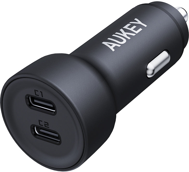 AUKEY Enduro Dual CC-Y23 Auto-Ladegerät 65 W – USB-C×1 – PD – Schwarz