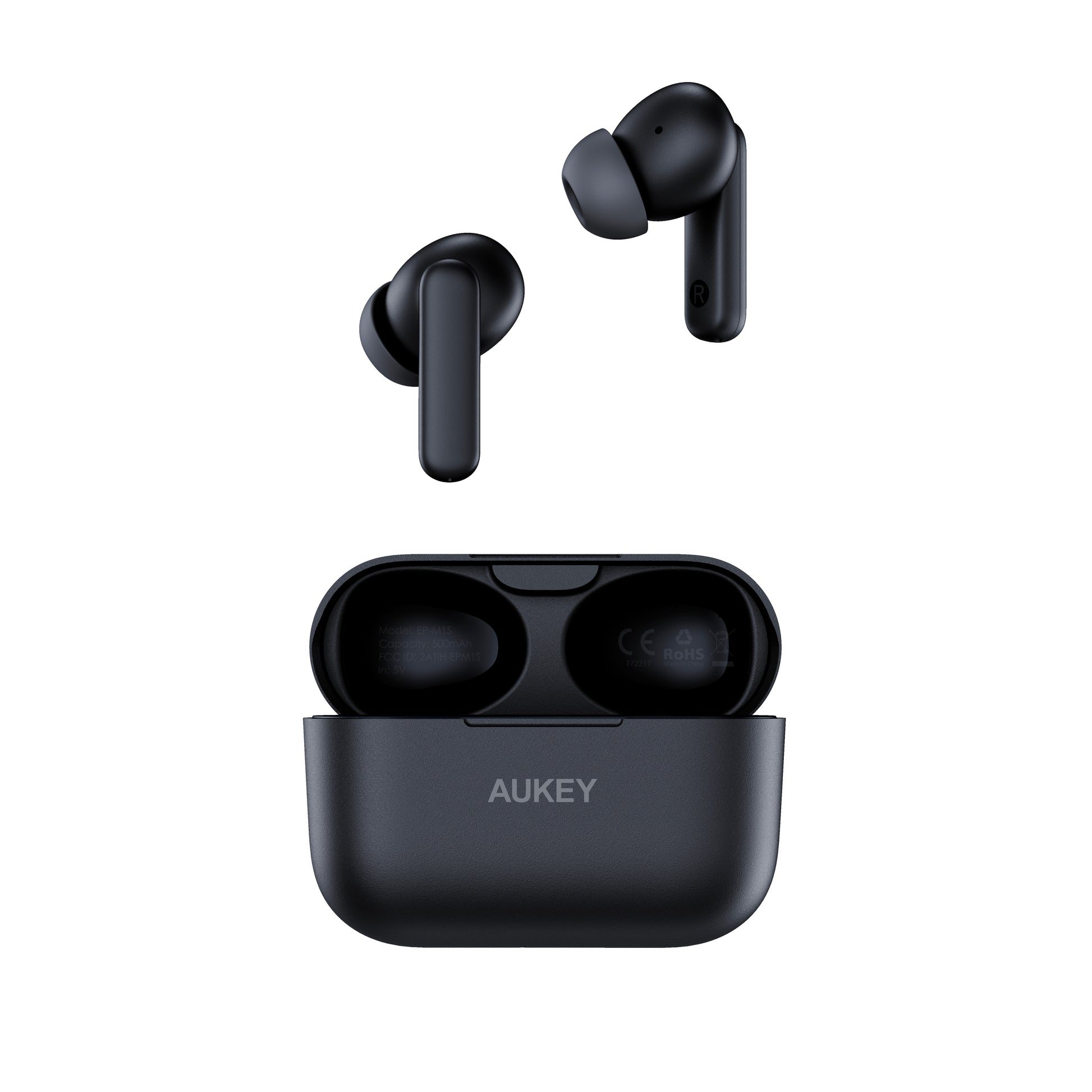 AUKEY Move Earbuds EP-M1 TWS In-Ear – mit Ladecase, IPX5, Schwarz, BT 5.2