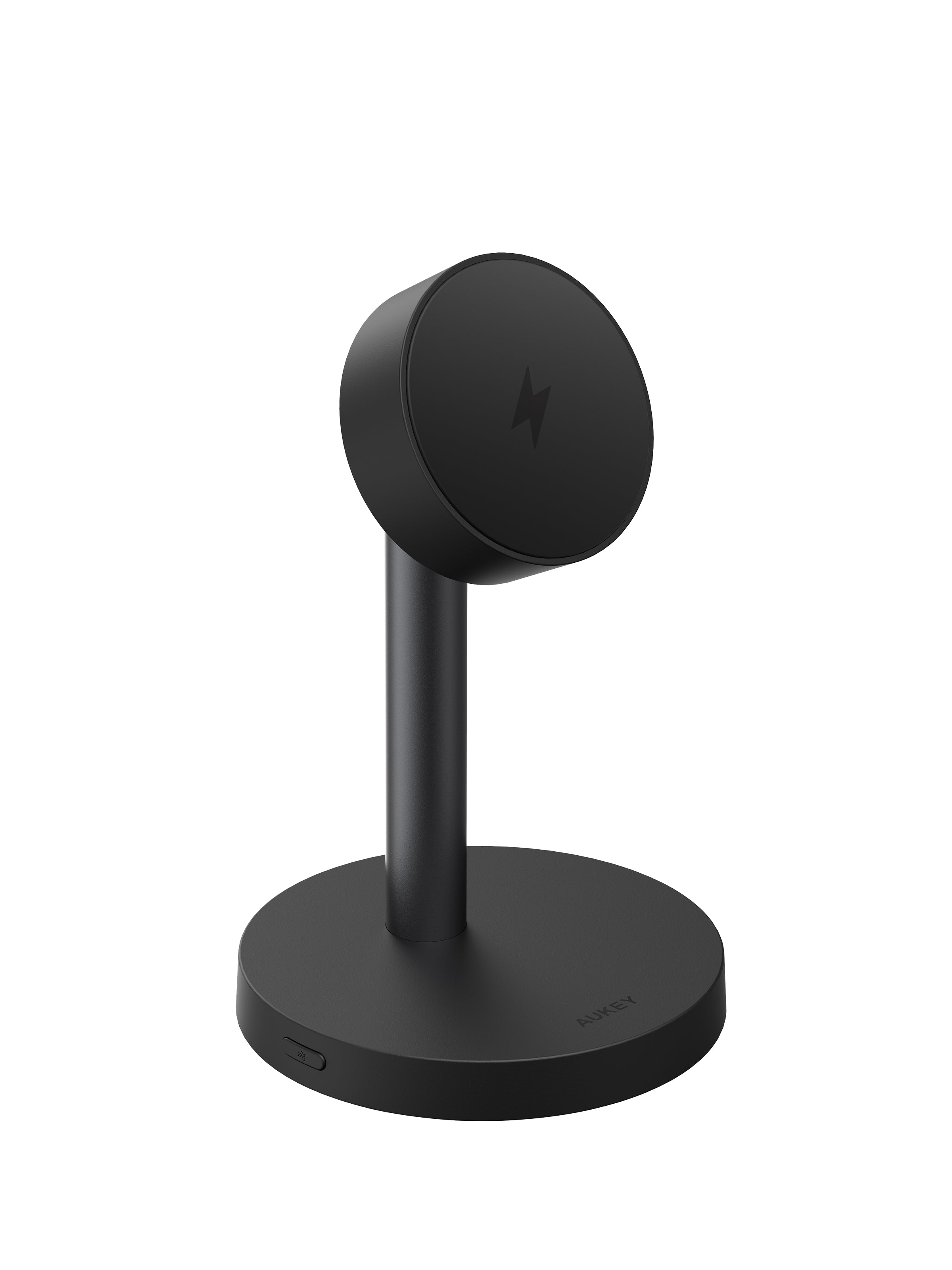 AUKEY LC-MC111B Ladeständer – Qi2 – 25 W – magnetisch, verstellbar – für iPhone – Schwarz
