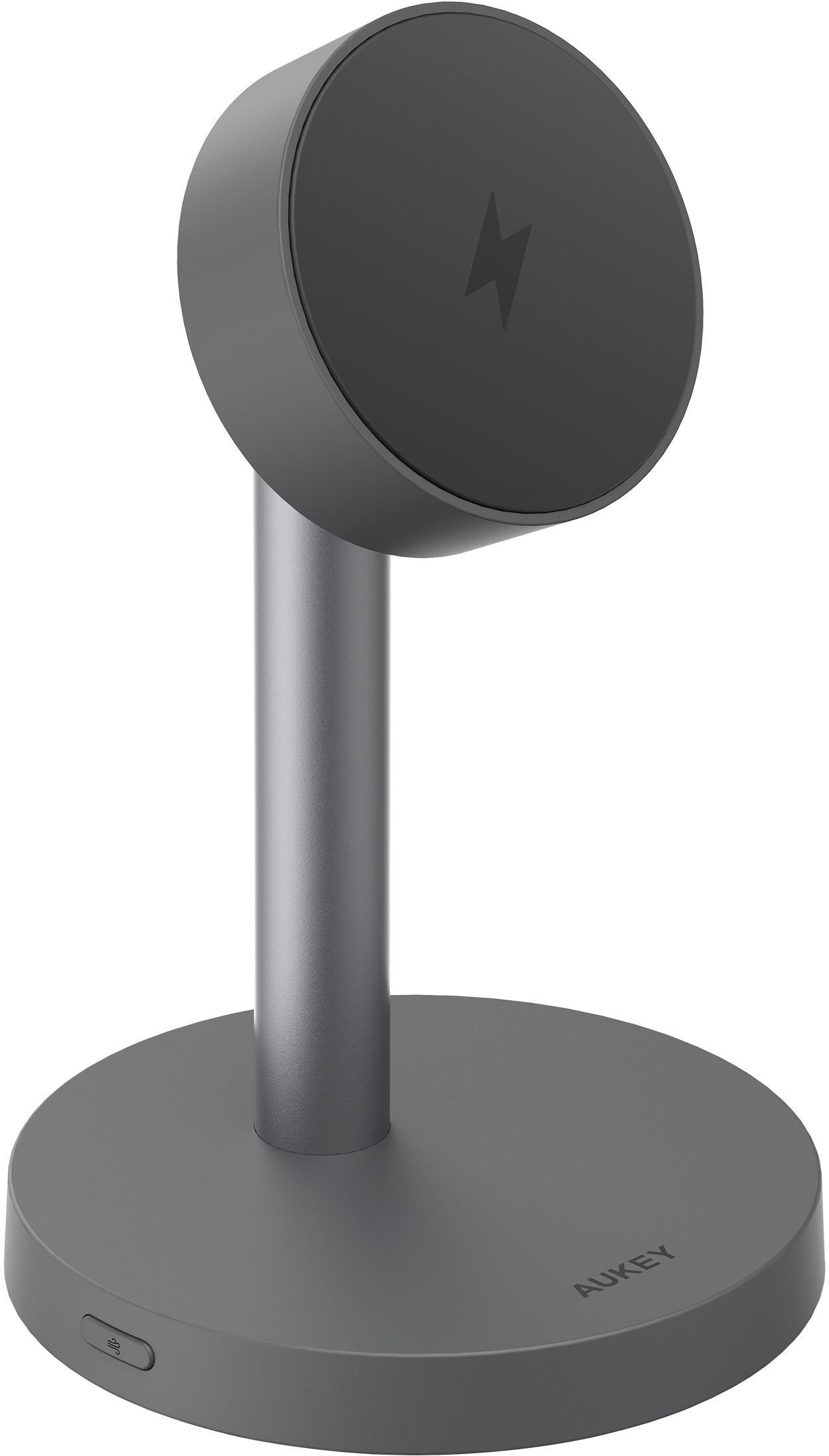 AUKEY LC-MC111 – Qi2-Ladeständer 25 W, magnetisch, Saugnapf – Dunkelgrau