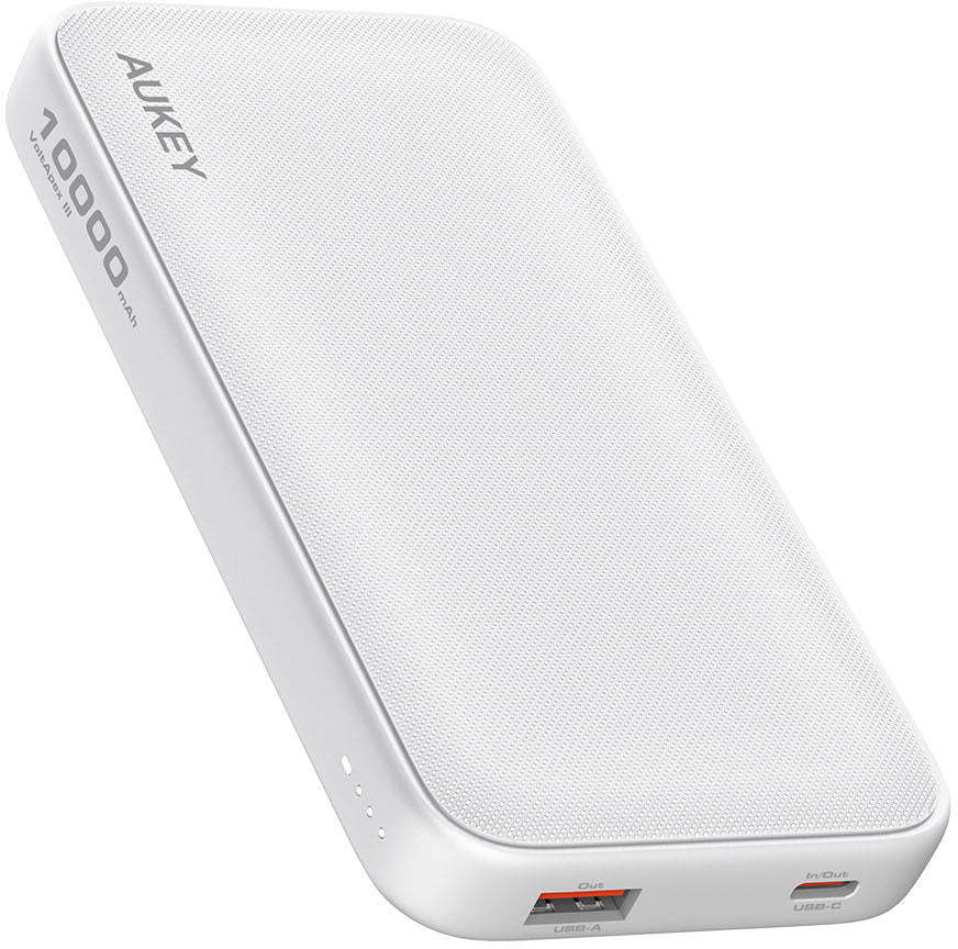 AUKEY Spark GO PB-Y46P Powerbank 10'000 mAh – 22,5 W PD, weiss