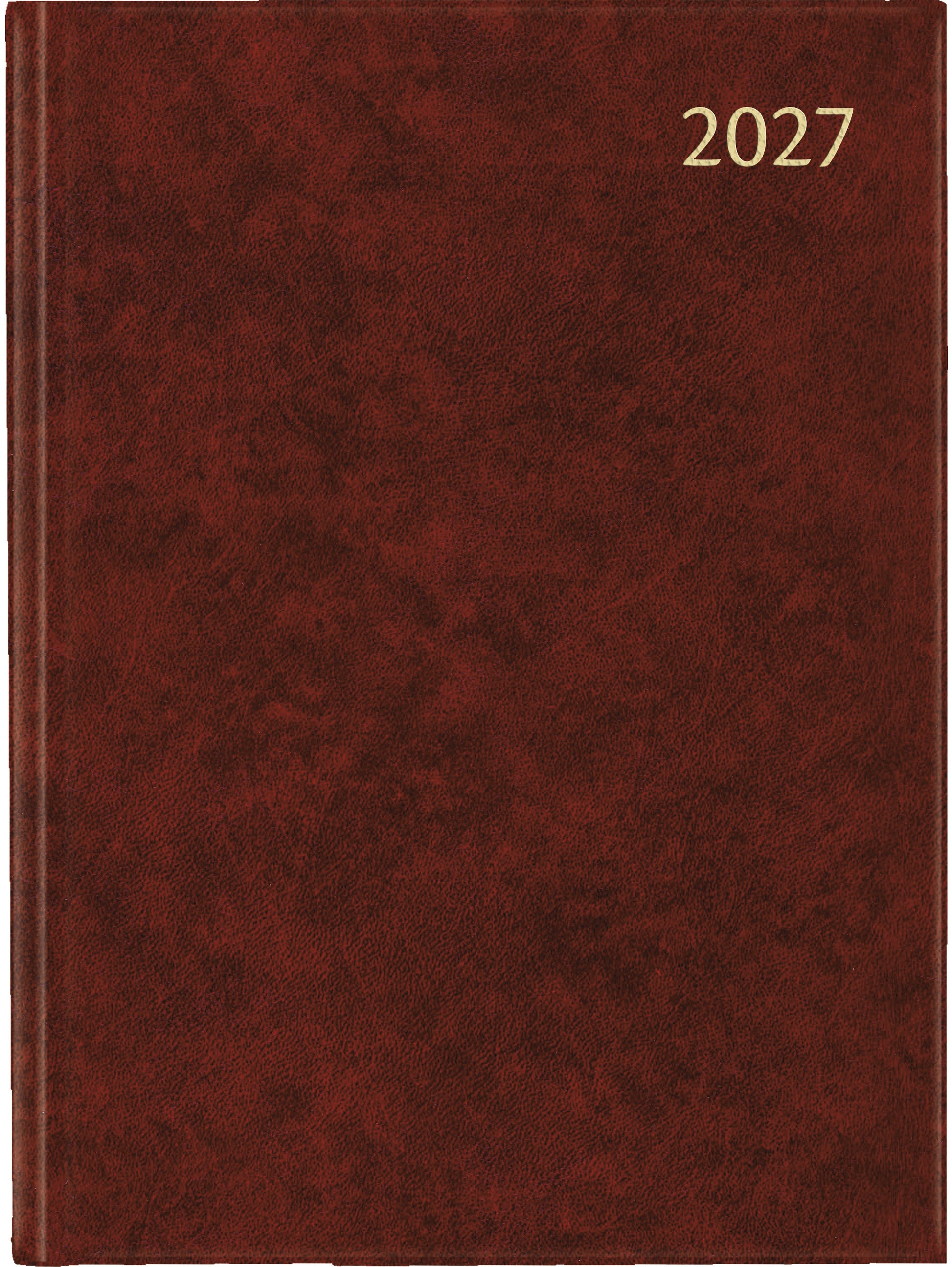 Aurora Florence Business 2915R – Wochenagenda 2027, 1 Woche/2 Seiten, 17,3 × 22,6 cm, Bordeaux