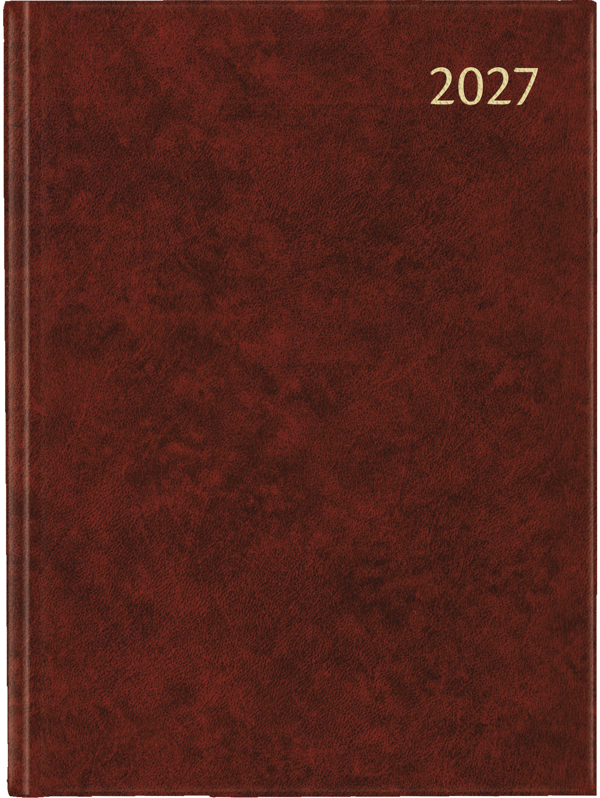 Aurora Florence Business 2915R – Wochenagenda 2027, 1 Woche/2 Seiten, 17,3 × 22,6 cm, Bordeaux