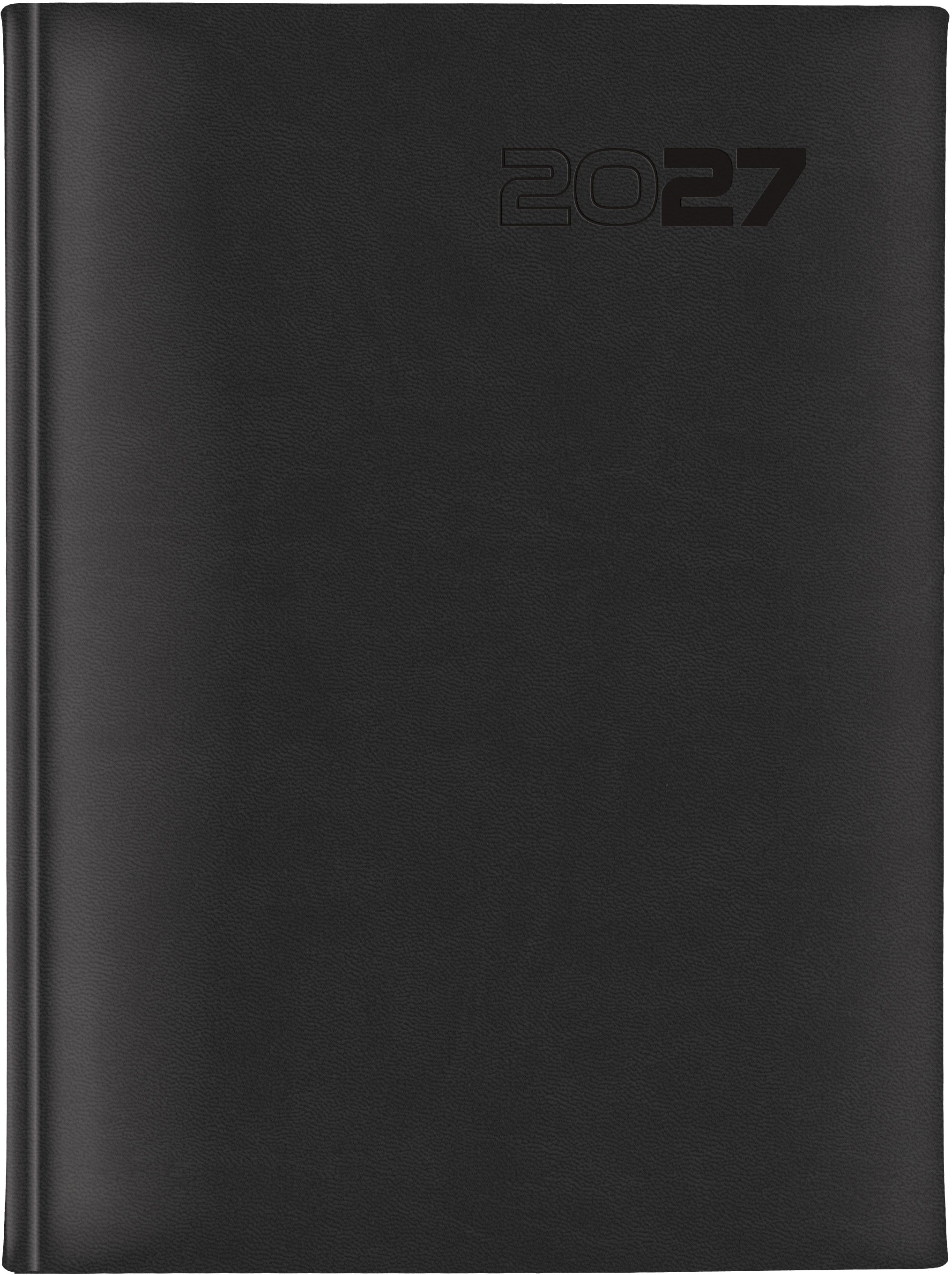 Aurora Vivella Business – Wochenagenda 2027, 1 Woche/2 Seiten, 14 Monate, 17,5 × 22,5 cm, Vivella-Einband