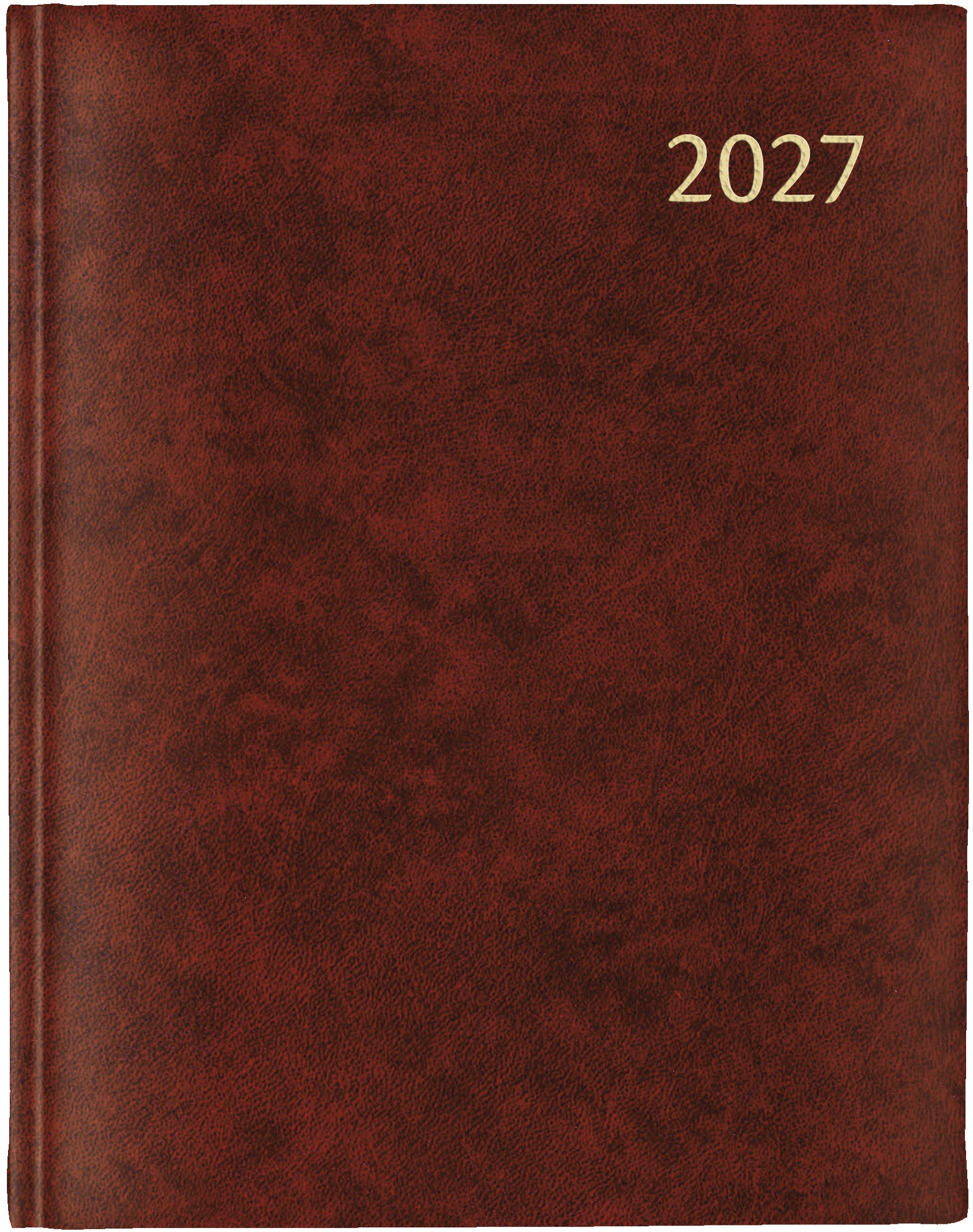 Aurora Florence Largo 3115R – Tagesagenda 2027, 1 Tag/1 Seite, 16,5 × 21,5 cm, Bordeaux