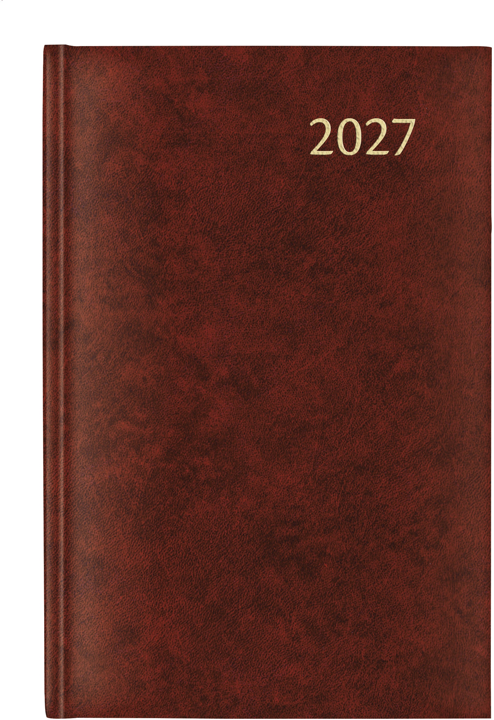 Aurora Florence Daily – Tagesagenda 2027, 1 Tag/1 Seite, 13,7 × 21,5 cm, Bordeaux