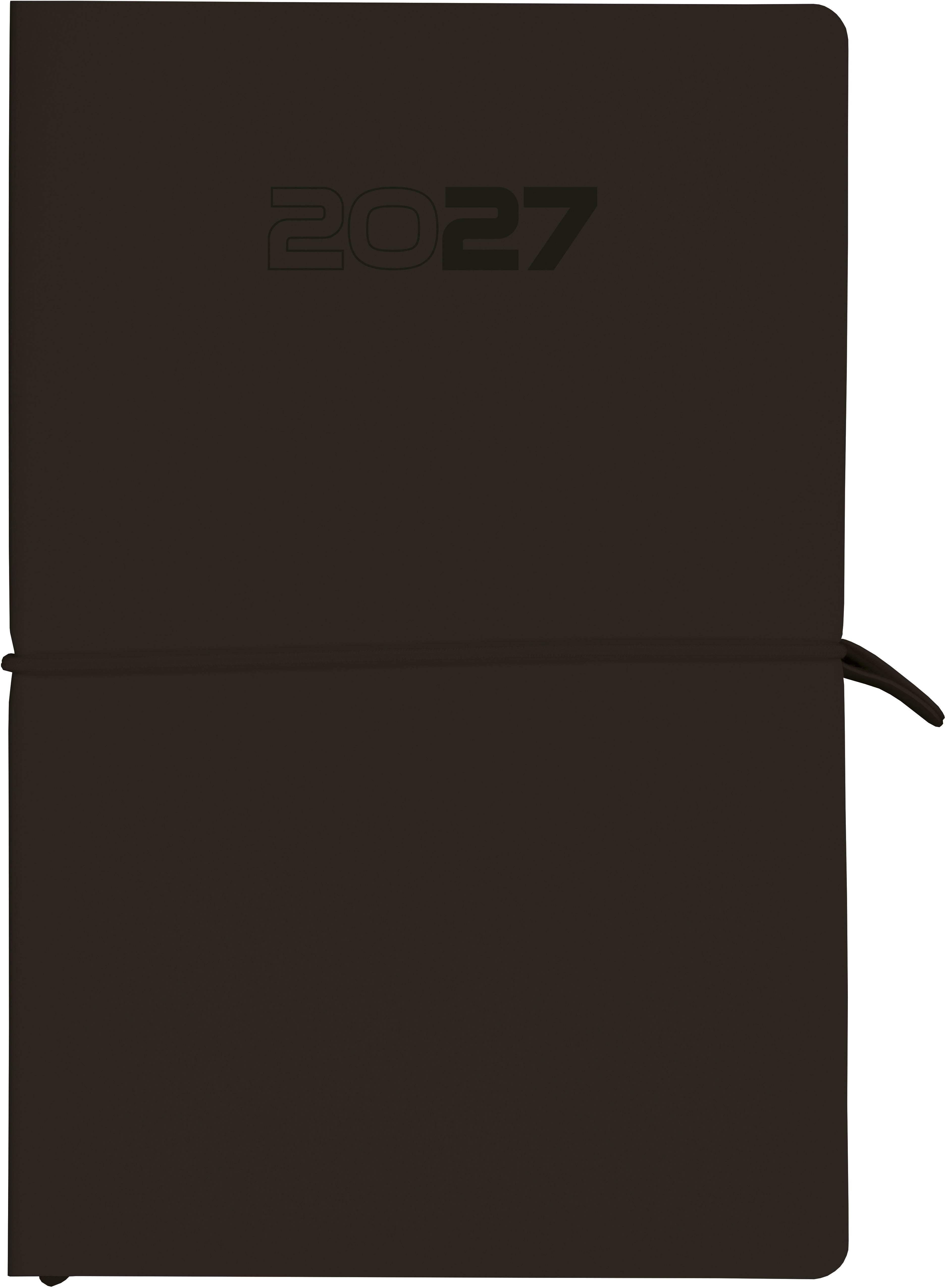 Aurora Universe Tesoro – Wochenagenda 2027, 1 Woche/2 Seiten, 15,5 × 21,5 cm, Kunstleder