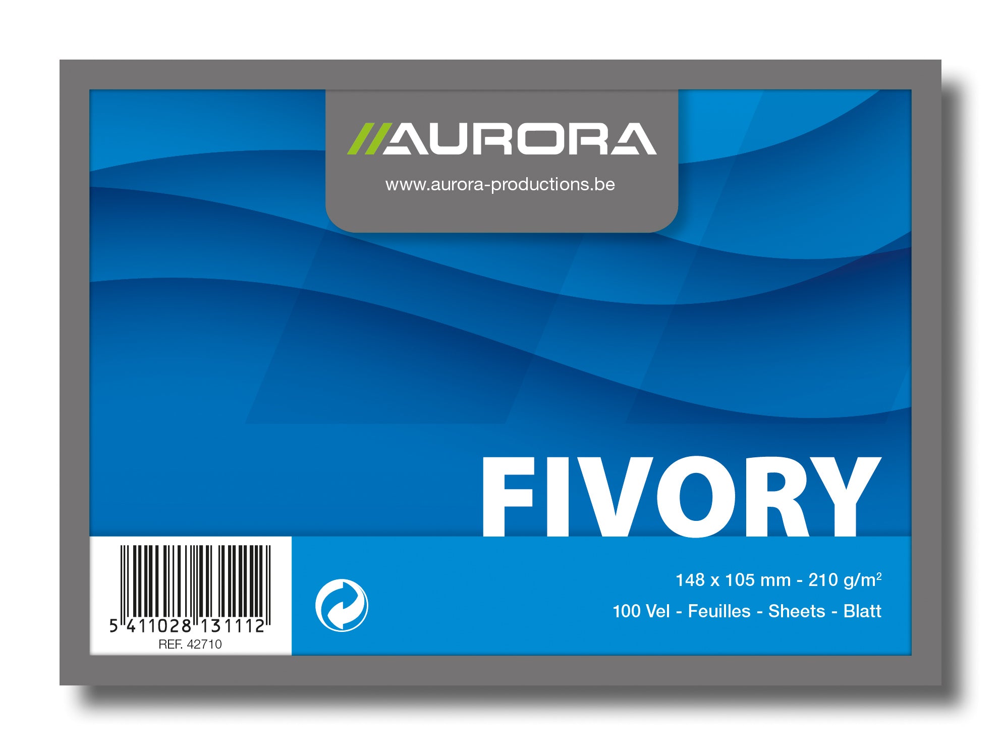 Aurora Karteikarten – A6 – blanko, weiss – 100 Stk