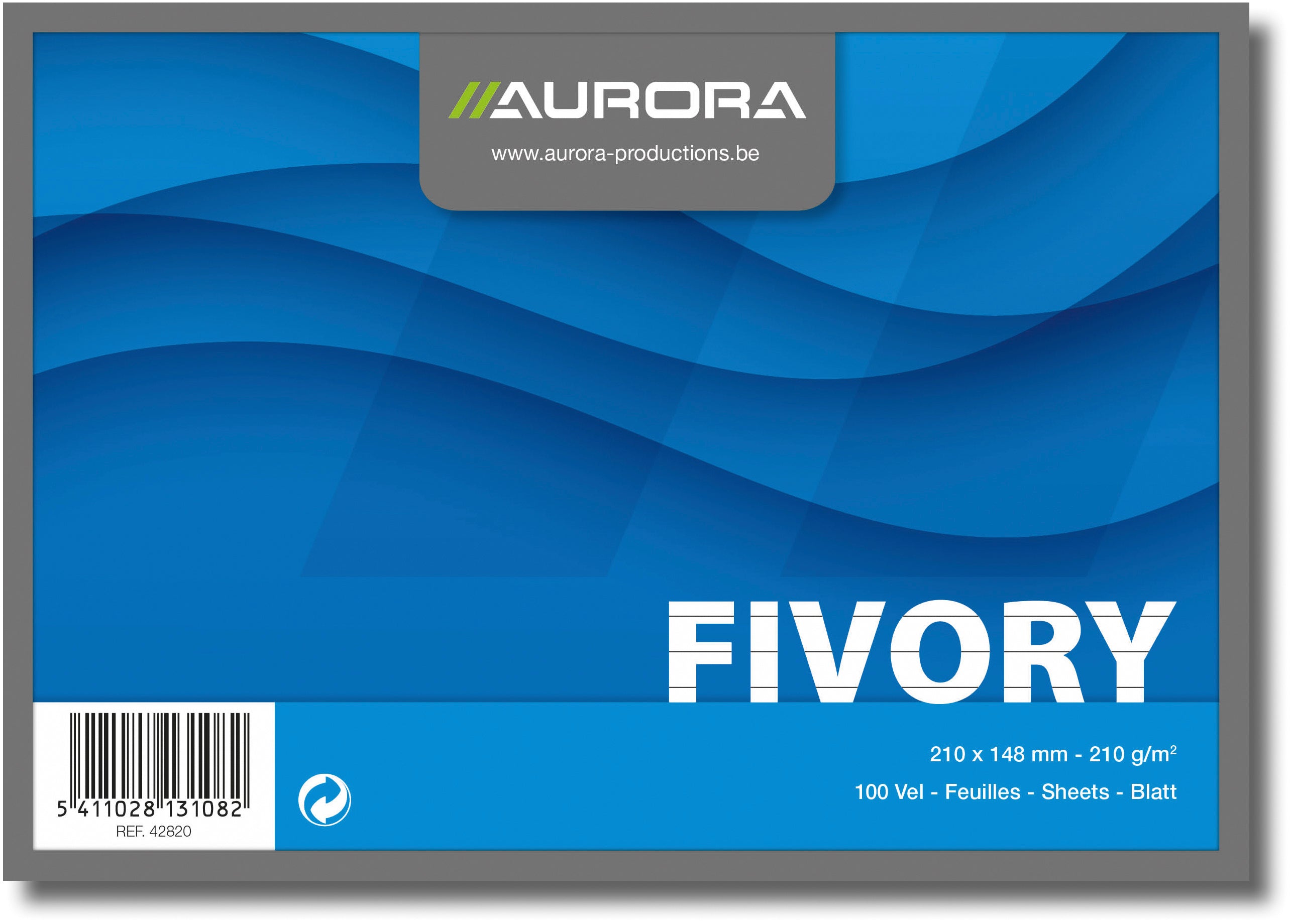 Aurora Karteikarten – A5 – liniert, weiss – 100 Stk