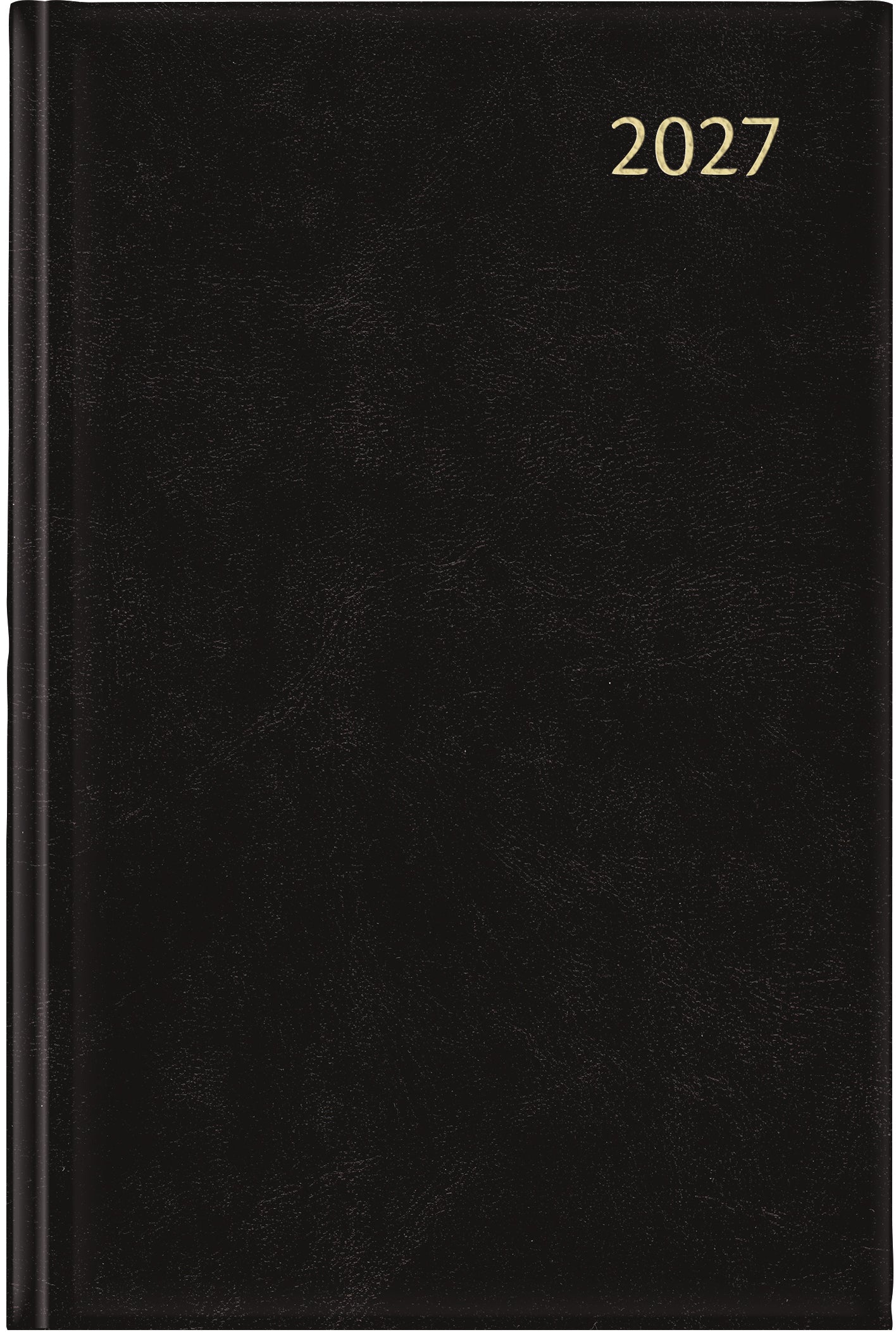 Aurora FA211Z – Tagesagenda 2027, 1 Tag/1 Seite, 13,7 × 21,5 cm, schwarz