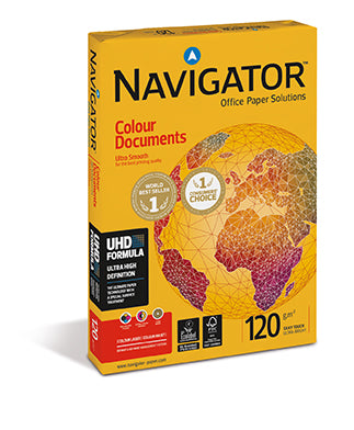 Navigator Colour Documents Kopierpapier Hochweiss – A4, 120 g/m², 2'000 Blatt