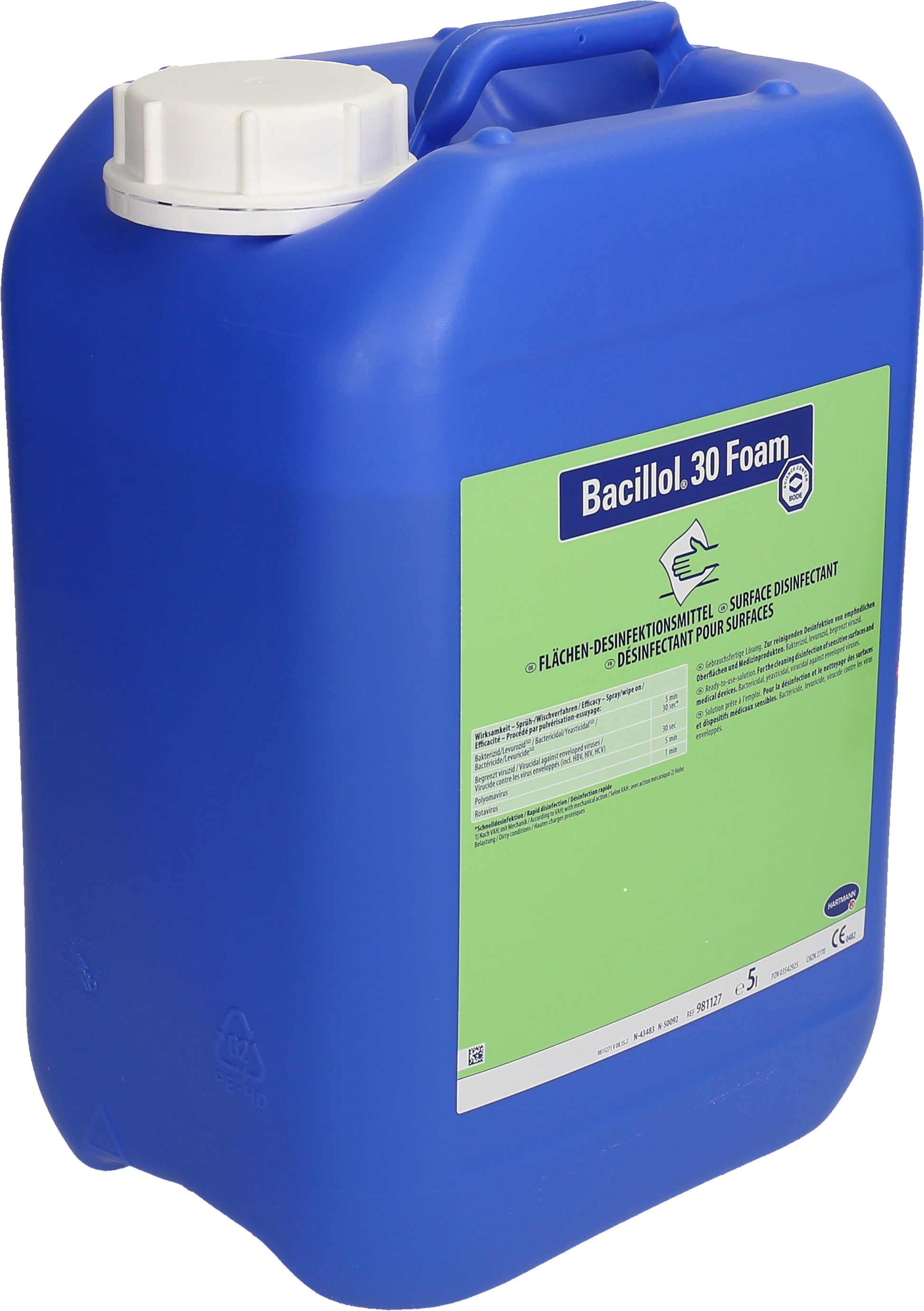 Bacillol Desinfektionsmittel – für sensible Oberflächen – Schaum – 5 l