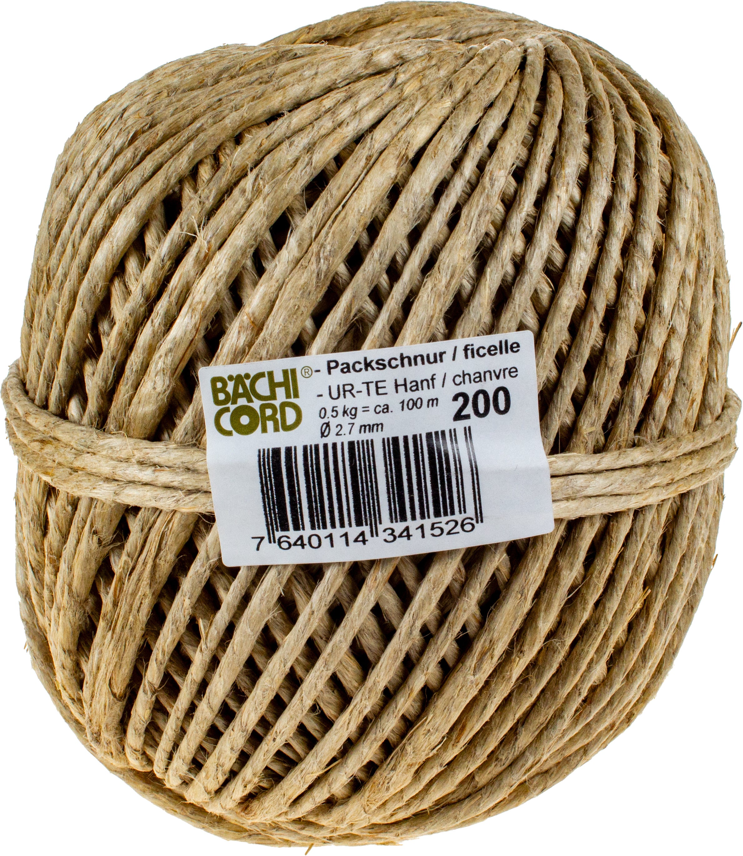 Baechi Hanfkordel, natur Ø 2,7 mm × 100 m