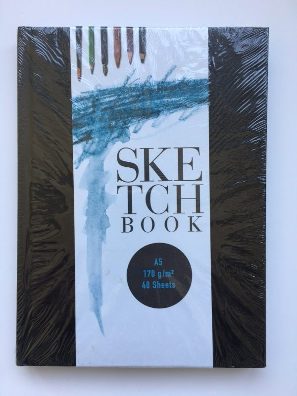 Bam4u.ch Skizzenbuch – A5 – 170 g/m² – Hardcover – Schwarz – Perforiert