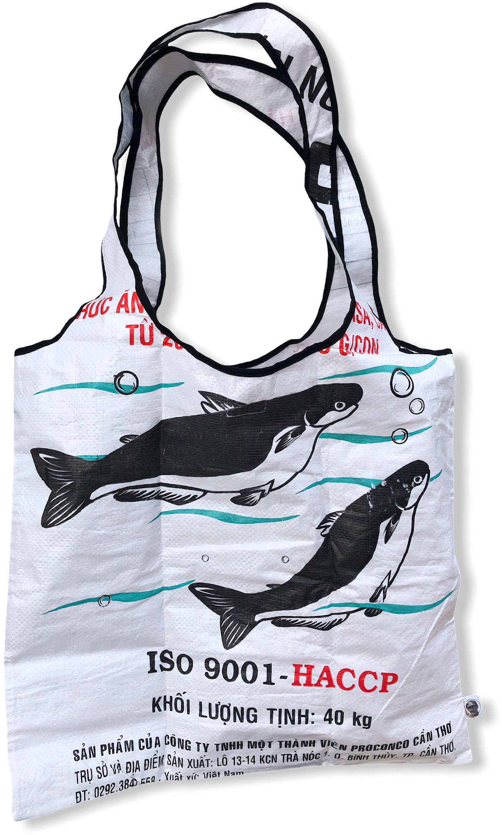 Beadbags Stofftasche, recycelter Reissack, weiss, 70×70×190 mm
