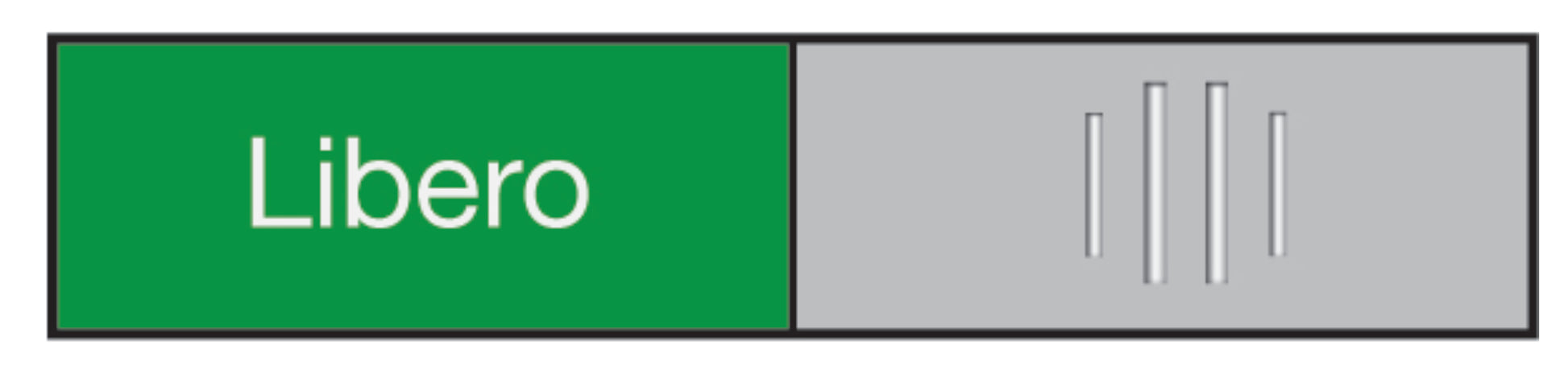 Berec Türschild Frei/Besetzt – 170 × 100 × 10 mm – Aluminium – selbstklebend
