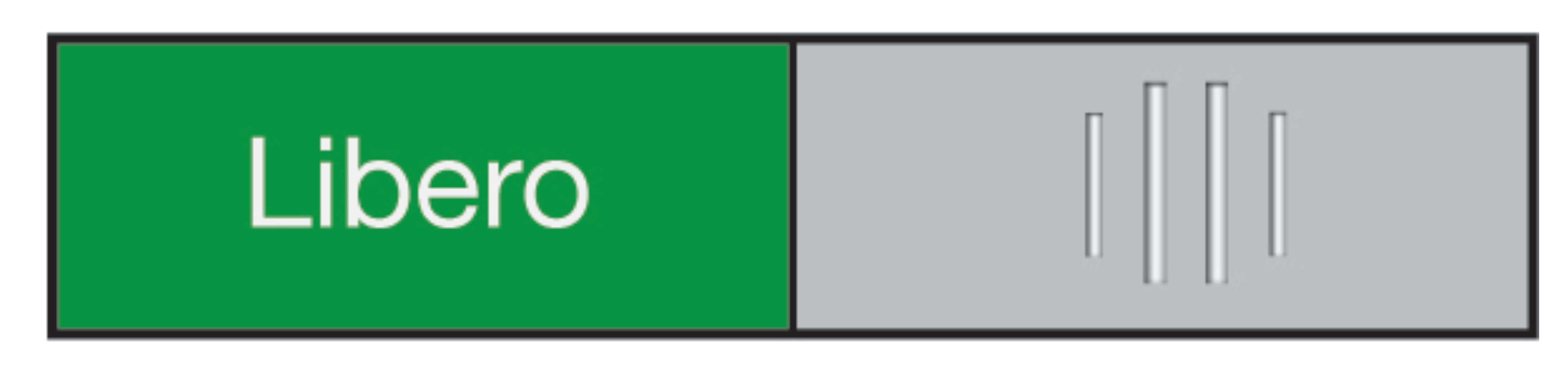 Berec Türschild Frei/Besetzt – 170 × 100 × 10 mm – Aluminium – selbstklebend