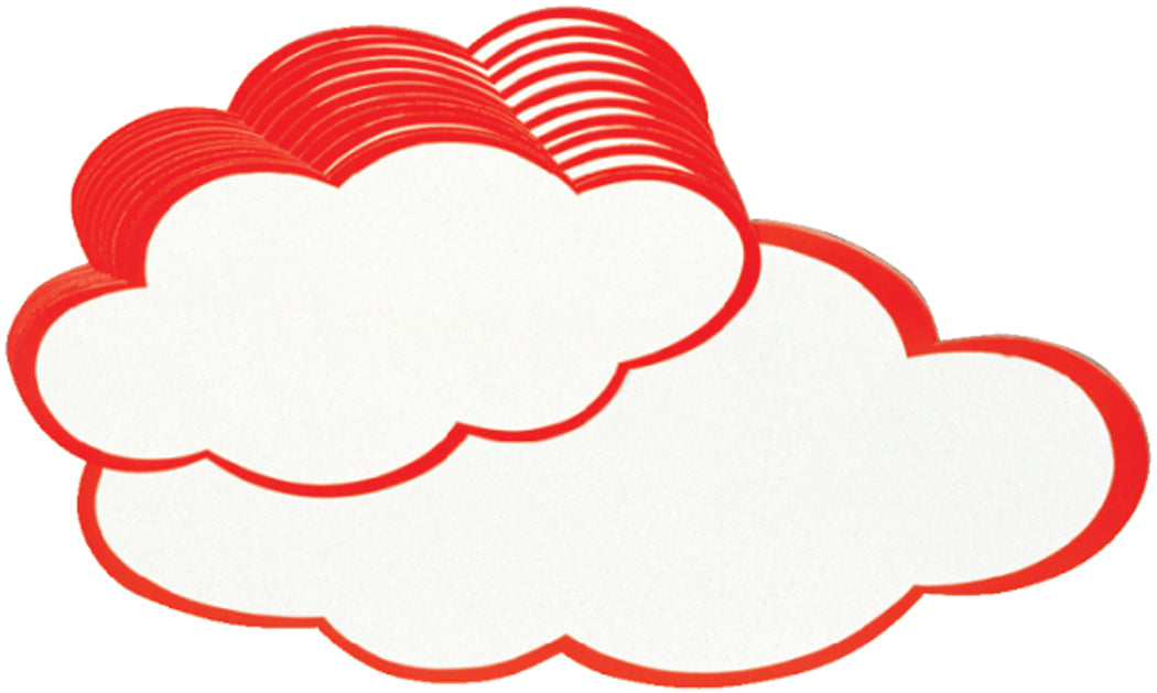 Berec Moderationskarten Wolke – 18 × 26,5 cm, 20 Stk.