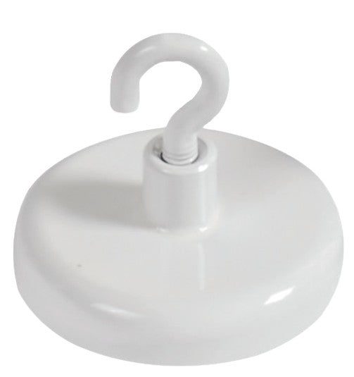Berec Magnethaken – Haftkraft ca. 8 kg – Weiss – Ø 36 mm – 2 Stk.