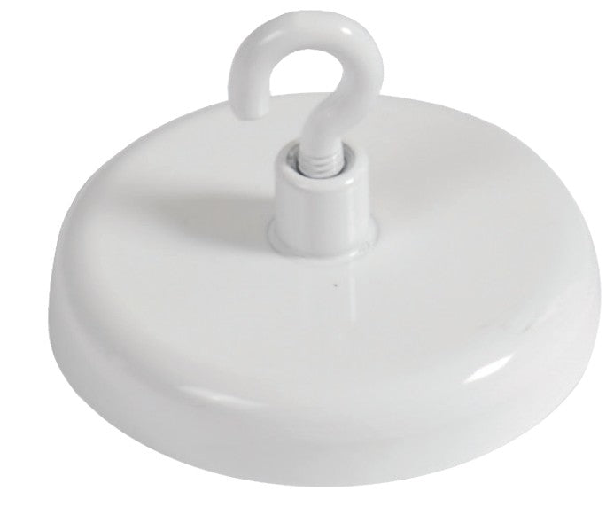 Berec Magnethaken – Haftkraft ca. 15 kg – Weiss – Ø 47 mm – 2 Stk.