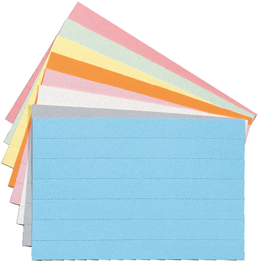Berec Einlegeetiketten – rechteckig 150 × 10 mm, nicht klebend, gelb, A4, perforiert