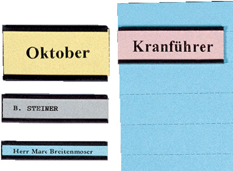 Berec Etikettenträger (C-Profil) ET16/50 – für Etiketten 10×60 mm – magnetisch – 210×12×158 mm – 50 Stk.