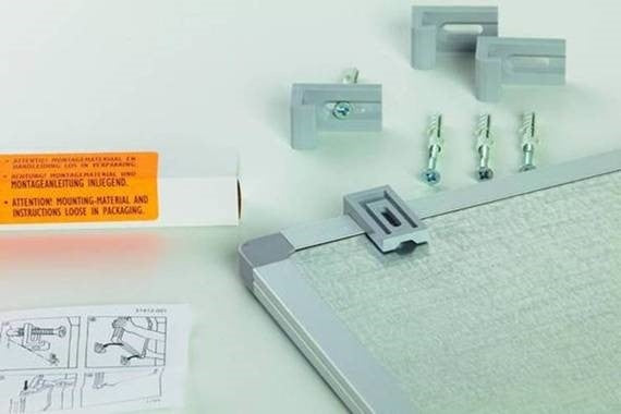 Berec M-SET Wandhalterung Businessline – für Businesslineprofil (schmal) – 23×24×152 mm – 3-teilig