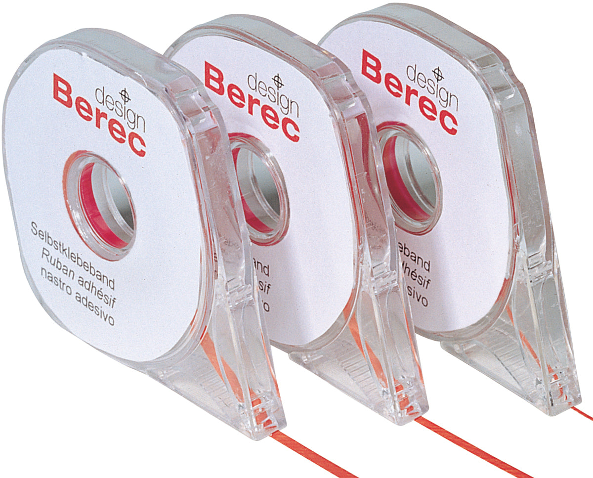 Berec Aufteilungsband – Rot – Selbstklebend – 3 mm × 8 m