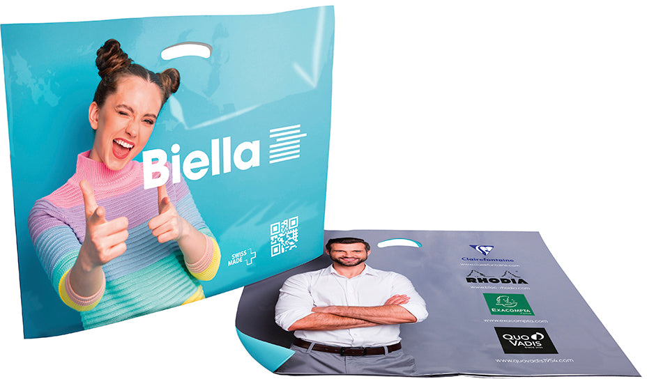Biella Hemdchen-Tragetaschen, weiss, 590×490 mm