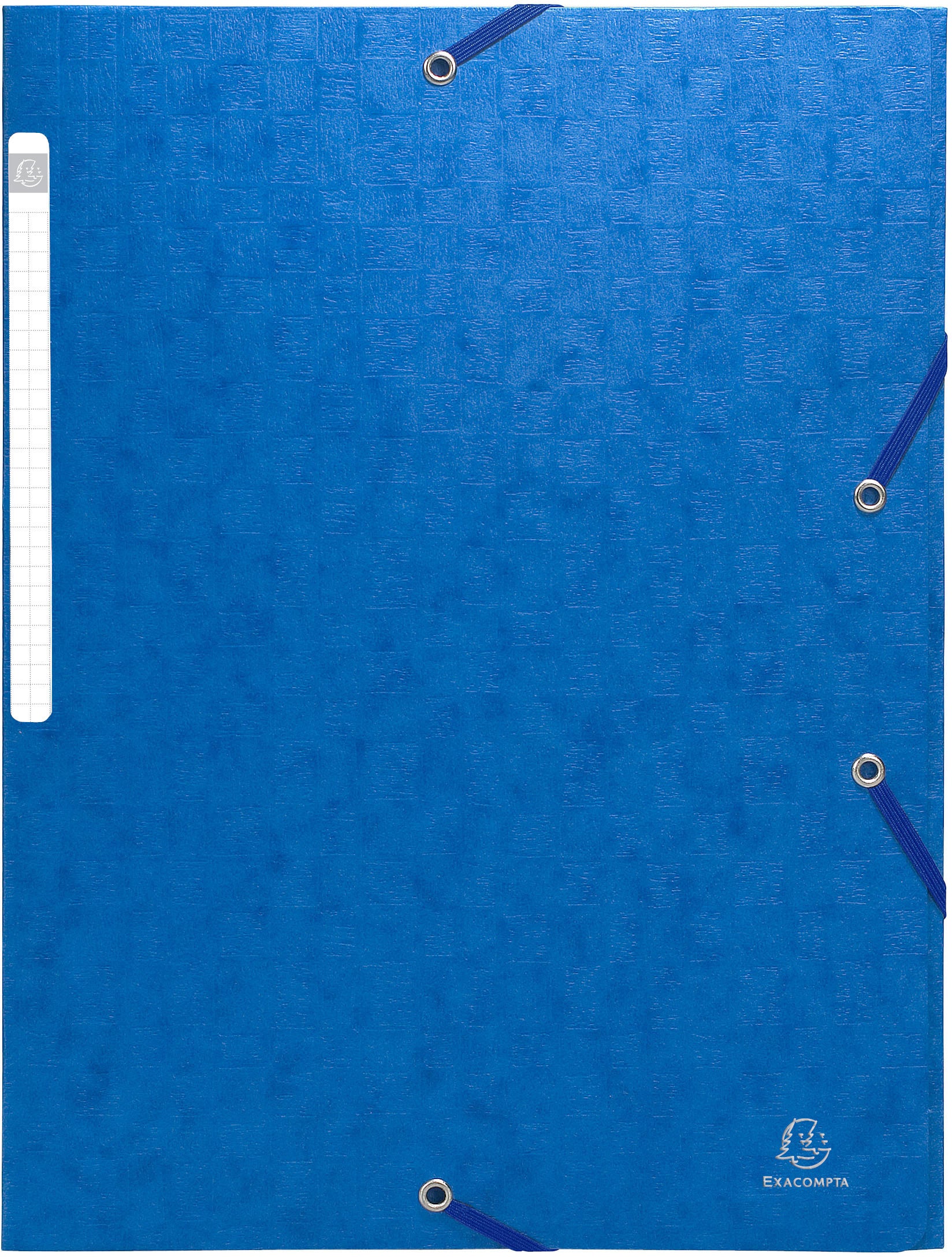 Biella Gummibandmappe A4 – 3 Klappen, Karton, Blau, Füllhöhe 35 mm
