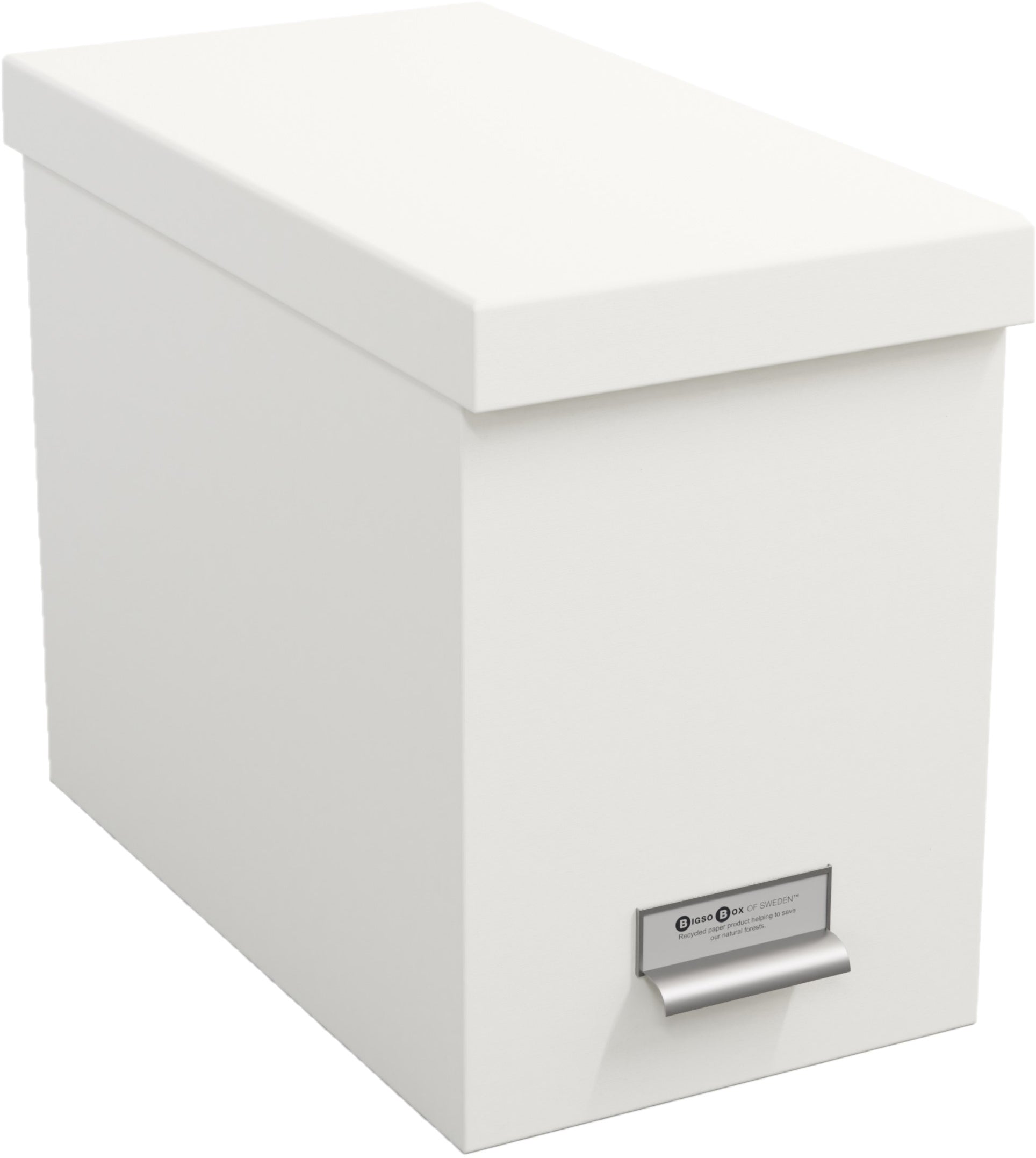Bigso Box of Sweden 15859200 Aufbewahrungsbox – 8 Hängemappen, B 190 × H 270 × T 355 mm, weiss