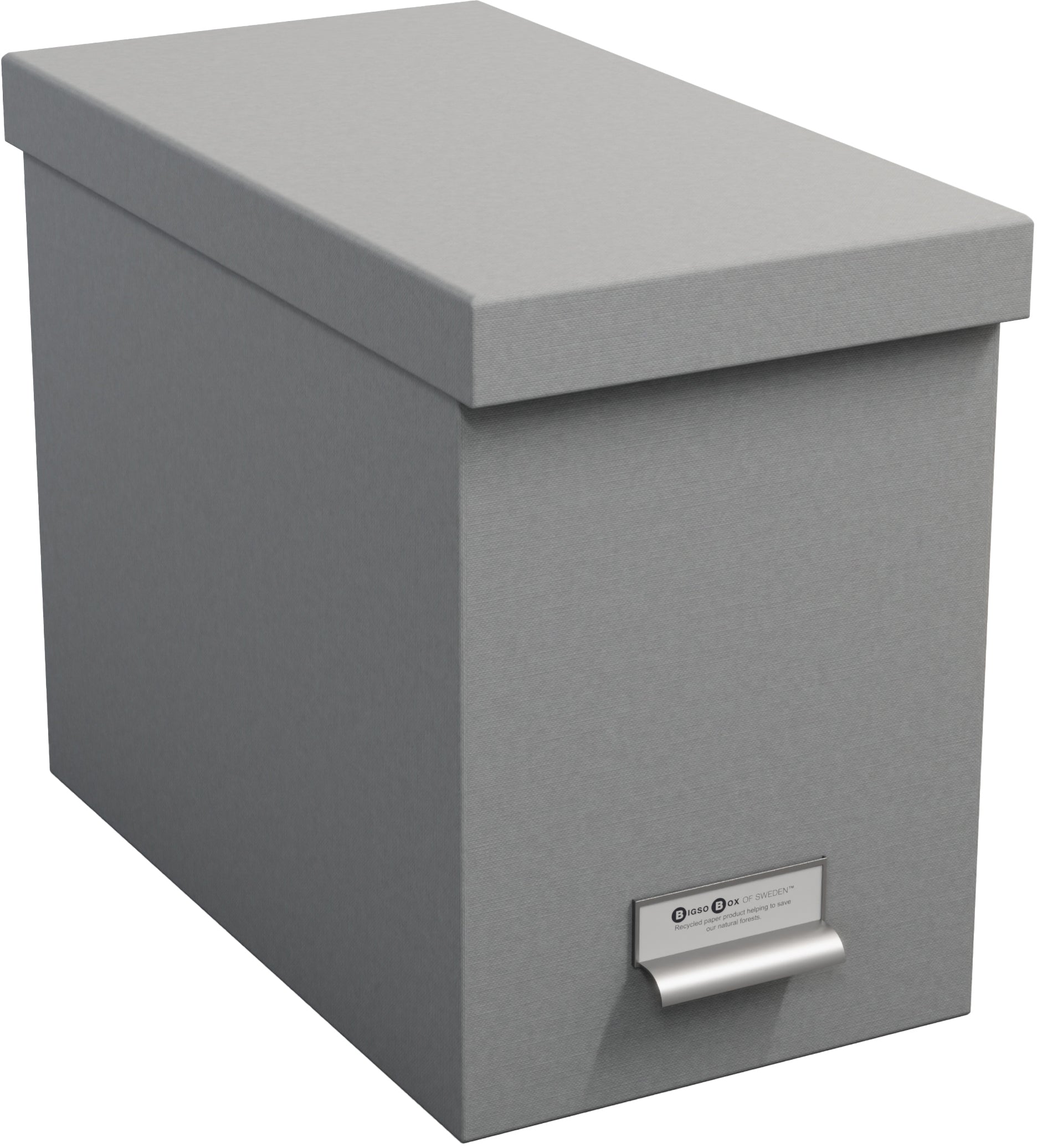 Bigso Box of Sweden Aufbewahrungsbox – 8 Hängemappen, B 189 × H 270 × T 355 mm, grau