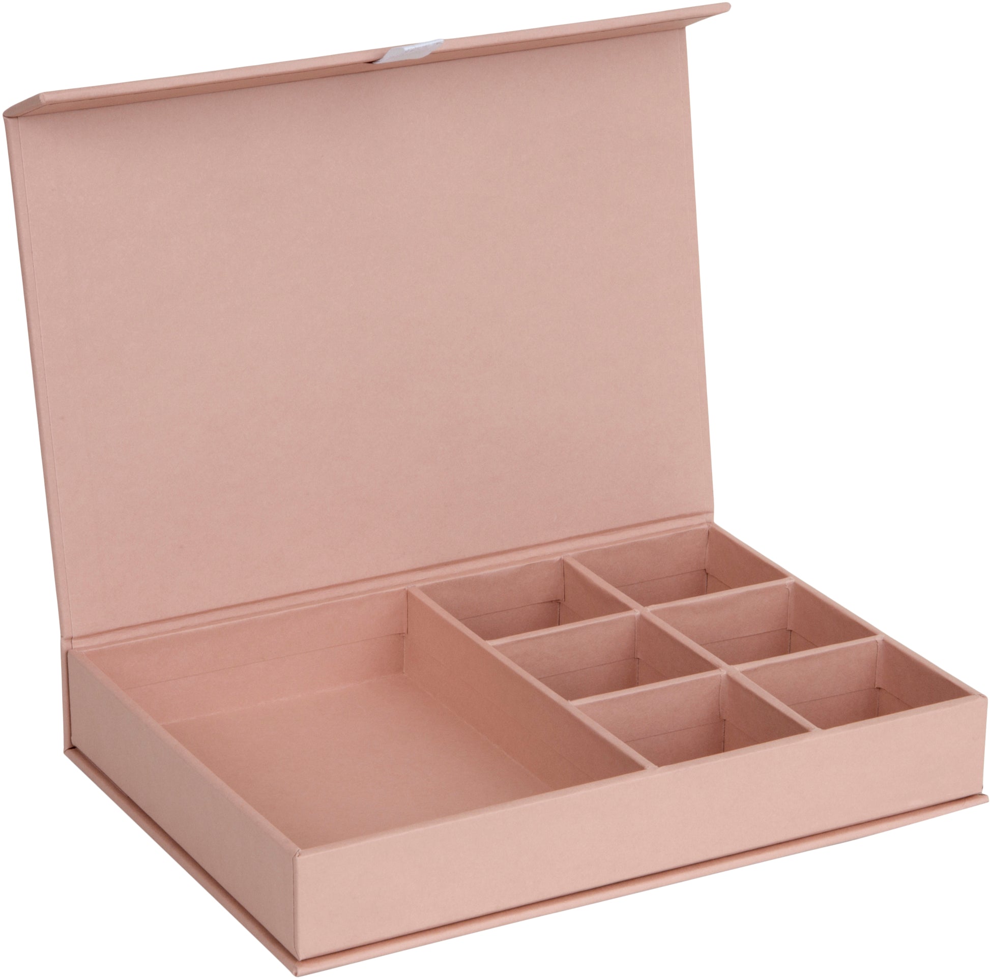 Bigso box of sweden Jolie Aufbewahrungsbox (mit Deckel) – dusty pink – mit Verriegelung – 190 × 45 × 270 mm