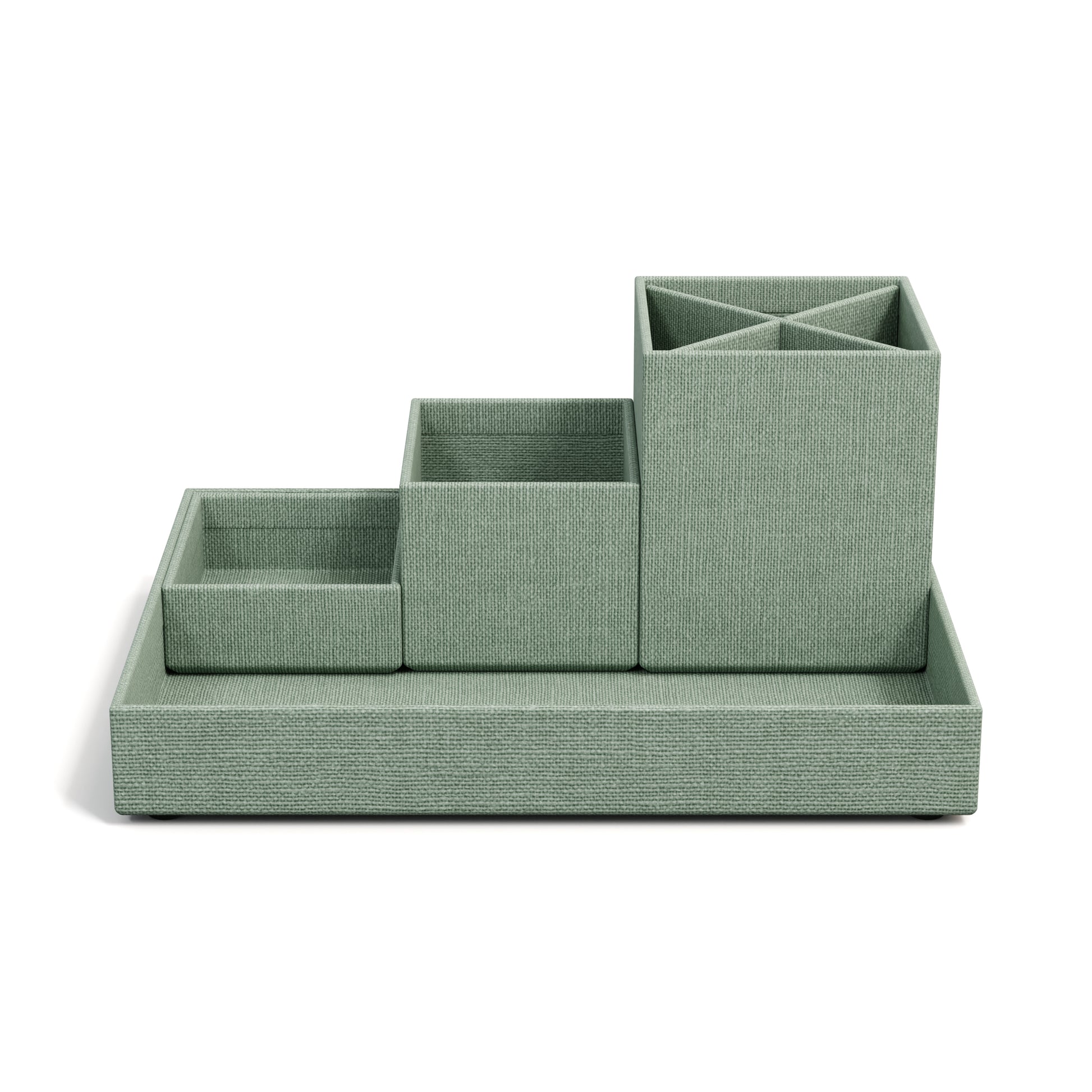 Bigso box of sweden BIGSO BOX Schreibtisch-Organizer-Set Lena 7974C1601 – 4-teilig, mintgrün