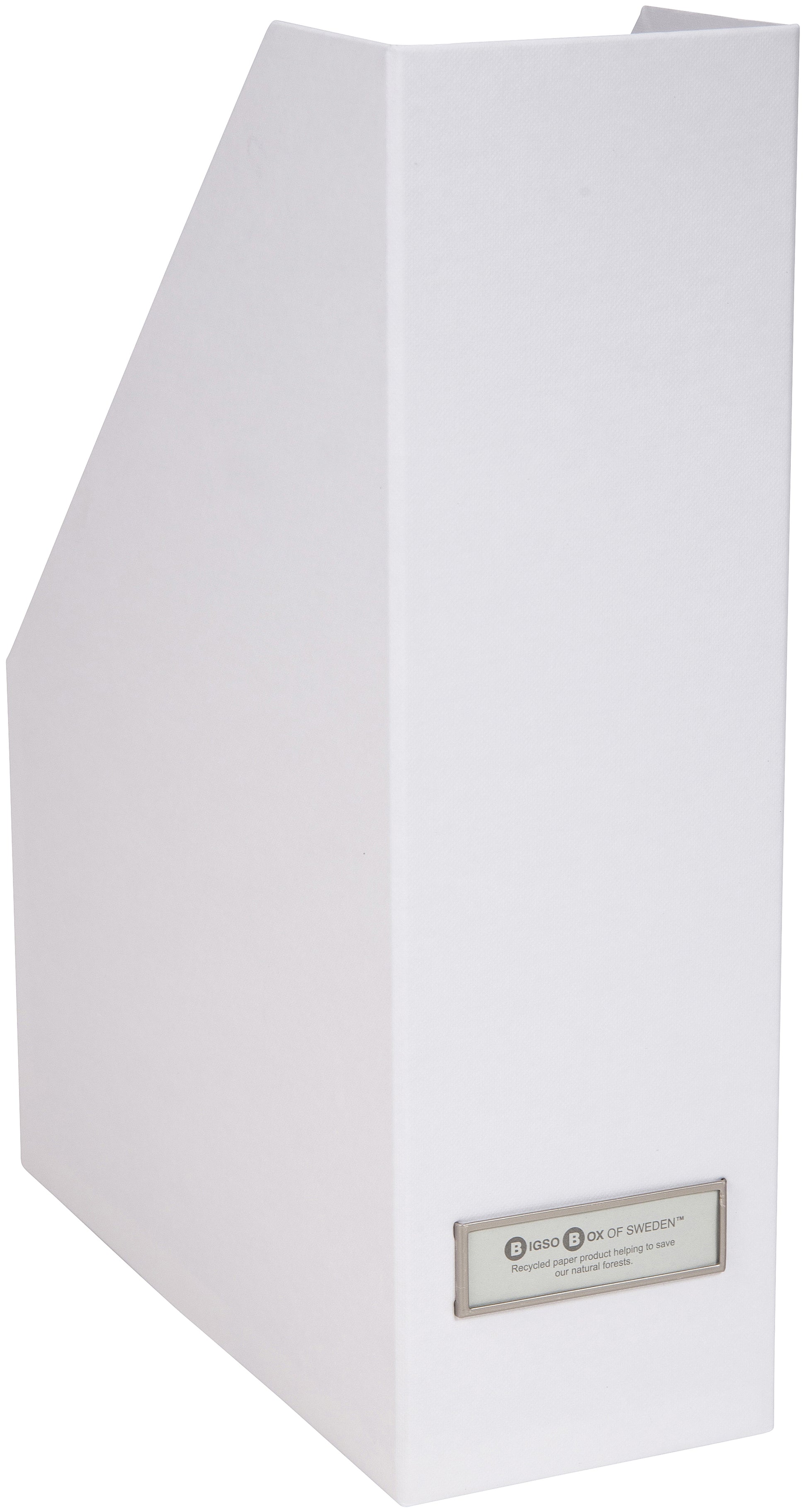 Bigso box of sweden Stehsammler Viktoria – für C4, Karton, weiss, B 10 × H 325 × T 250 mm